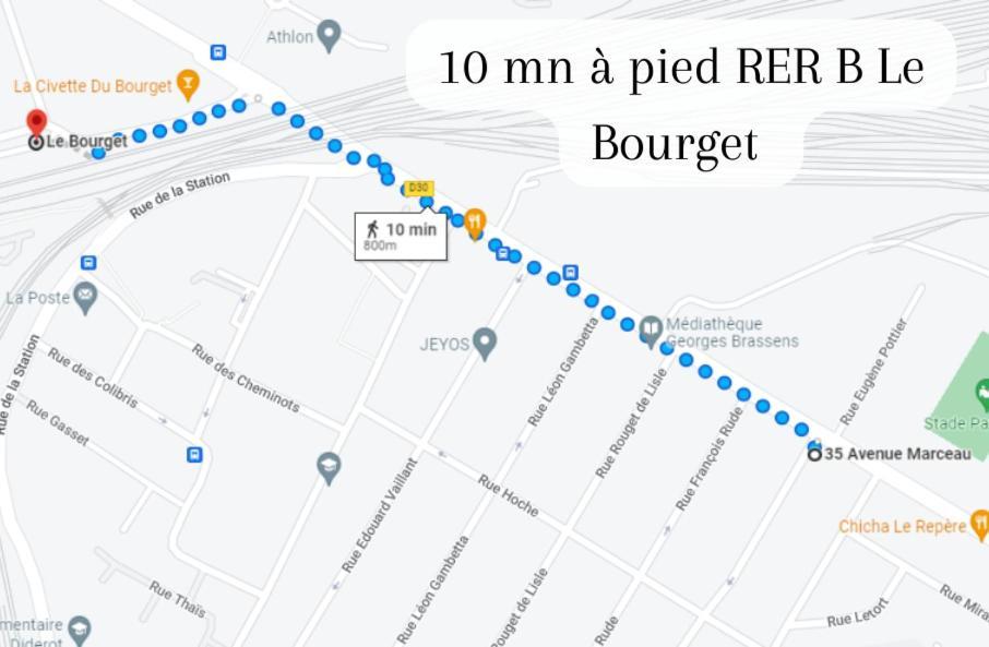 Disponible - Appartement Entier - 10Mn Rer B Aeroport Cdg - Paris Gare Du Nord, T11 Express, Le Bourget, Tout Equipe, Netflix Gratuit, 3 Personnes, 4Eme Etage, Escaliers, Parc Des Expositions, Parking Rue Gratuit Apres 19H Drancy Zewnętrze zdjęcie